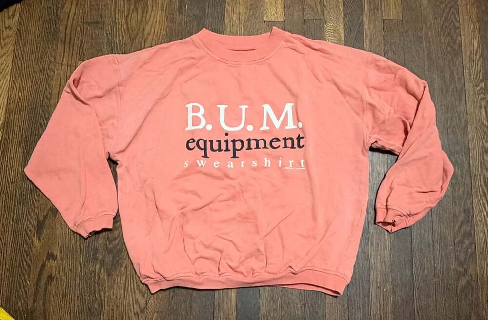 90’s B.U.M. Equipment Sweatshirt Size L Pink Vintage 1992